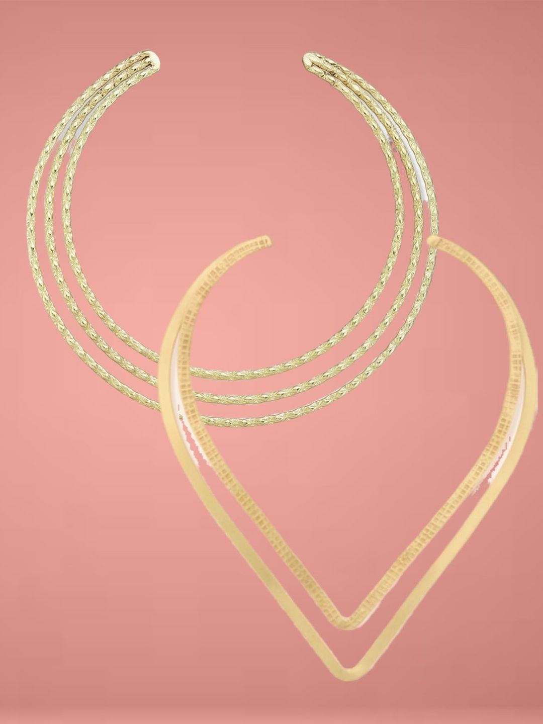 ATIBELLE Set Of 2 Gold-Plated Necklace
