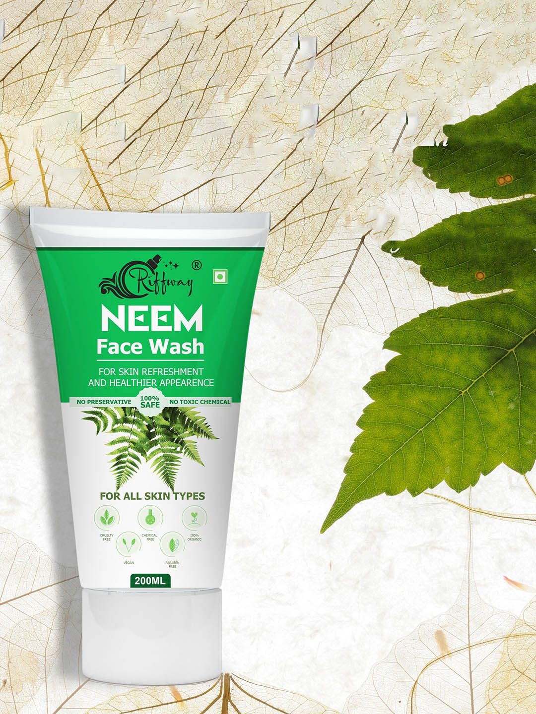 riffway Set Of 3 Neem Face Wash For Clear & Glowing Skin - 200 ml Each-picture-10