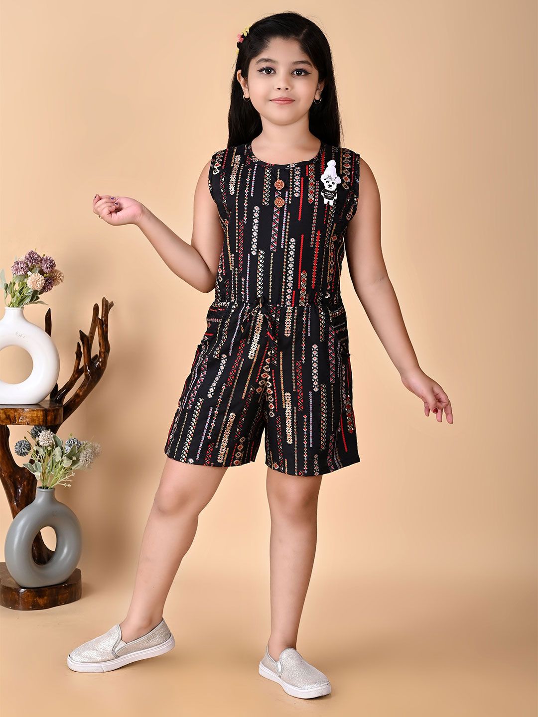 GLAMOUR WORLD GARMENTS Girls Organic Cotton Printed Jumpsuit-picture-45