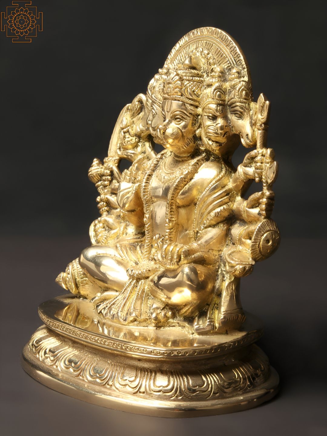 Exotic India Gold-Toned Religious Figurine Showpiece-picture-32