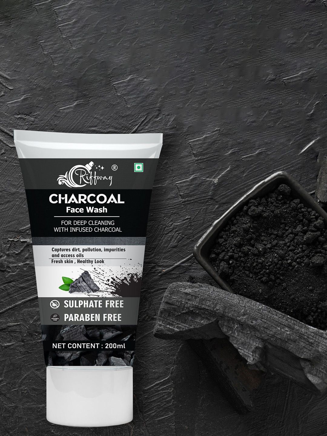 riffway Charcoal Face Wash For Oil Control & Acne Defense - 200 ml-picture-20