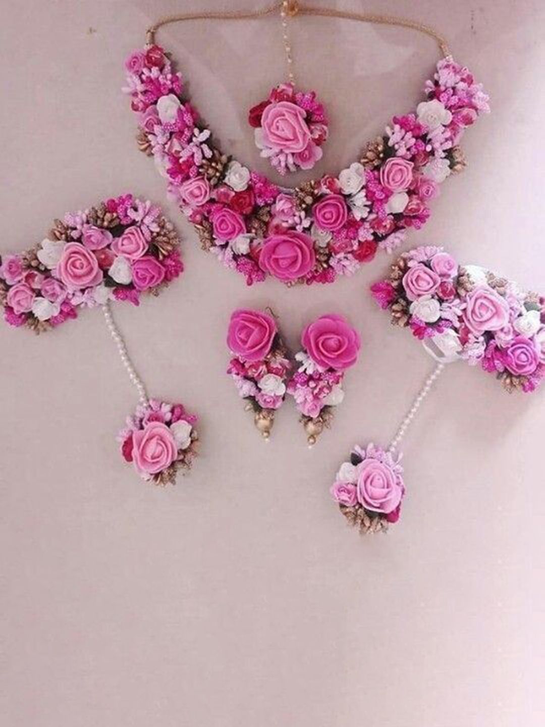 BALIKA VADHU Blooming Elegance Flower Jewelry Set-picture-18