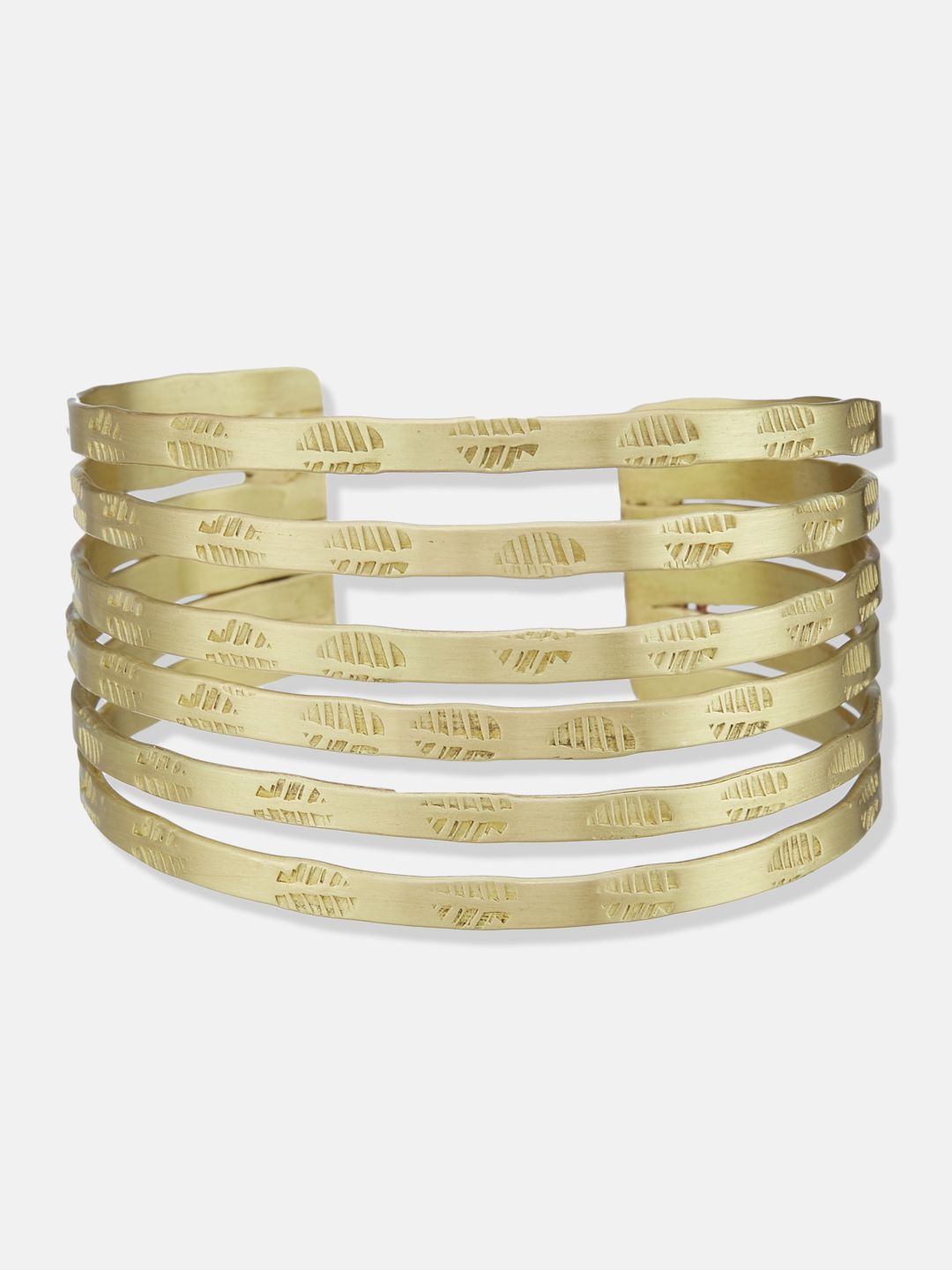 ATIBELLE Set Of 2 Gold-Plated Cuff Bracelet