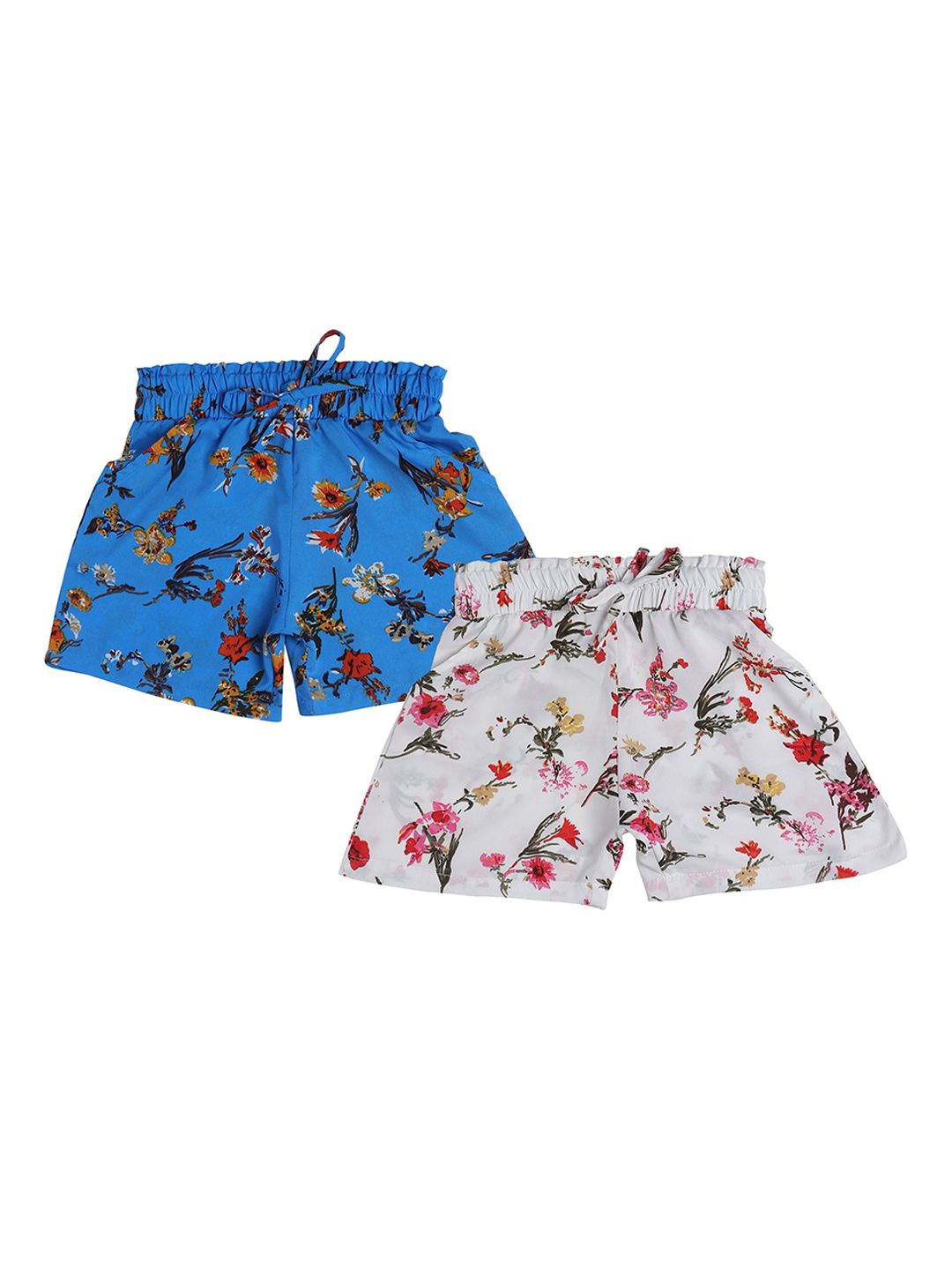 BAESD Girls Pack of 2 Floral Printed Shorts-picture-29