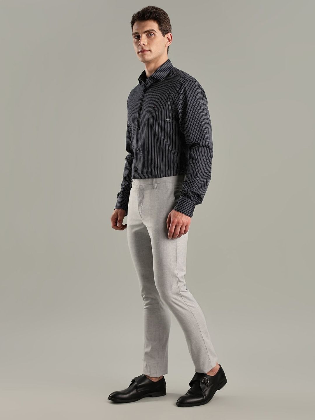 Tommy Hilfiger Slim Fit Striped Casual Shirt-picture-21