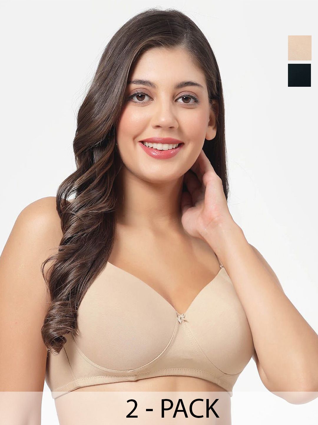 SHYAM SONS FLAIR Pack Of 2 Full Coverage Lightly Padded T-shirt Bra