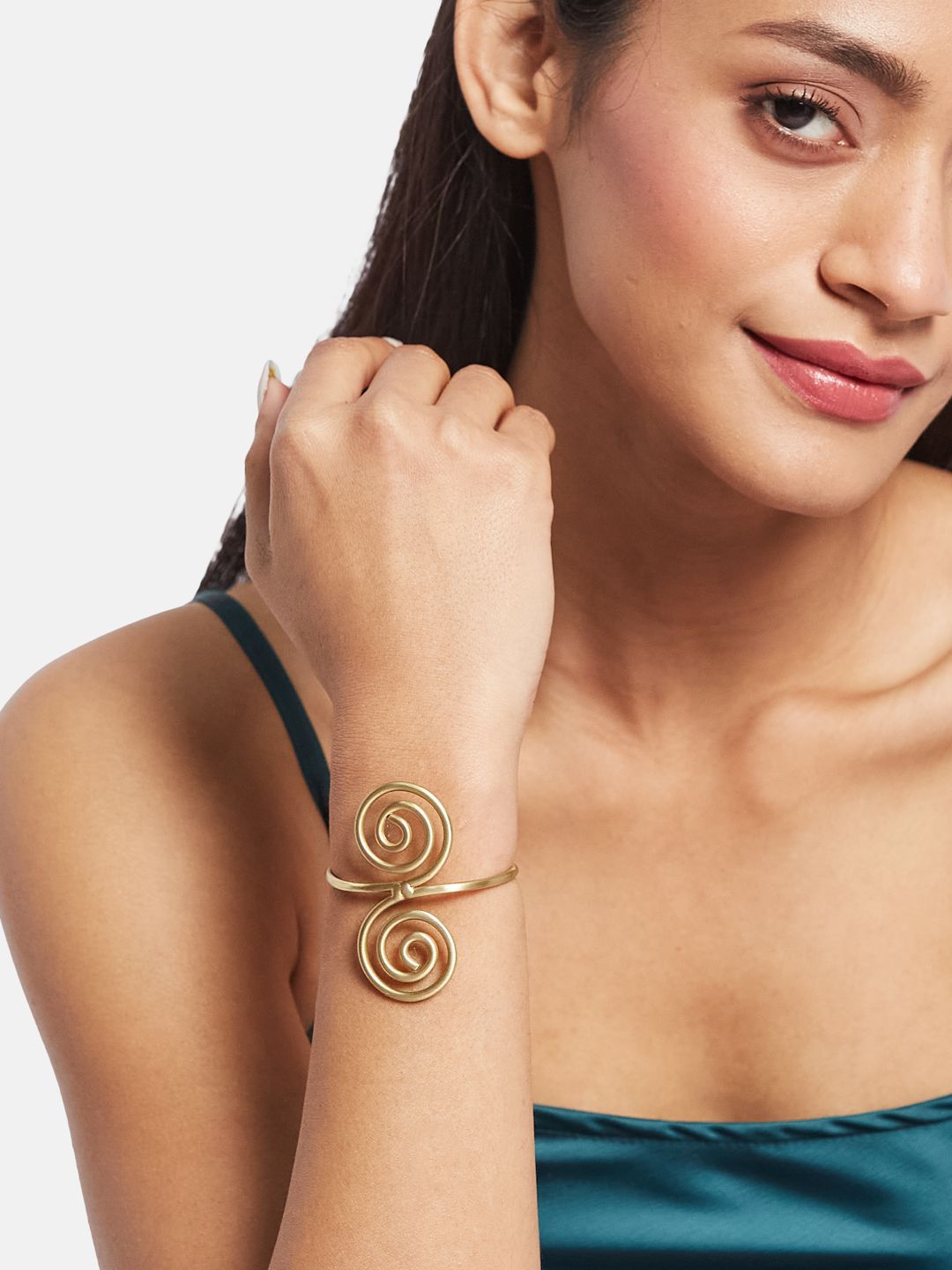 ATIBELLE Set Of 2 Gold-Plated Cuff Bracelet