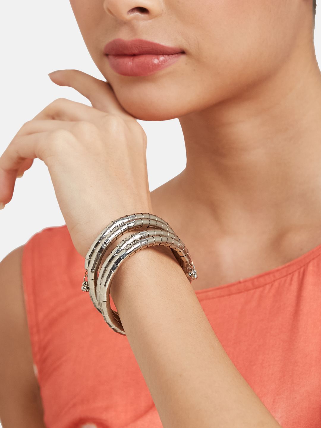 ATIBELLE Set Of 2 Gold-Plated Wraparound Bracelet