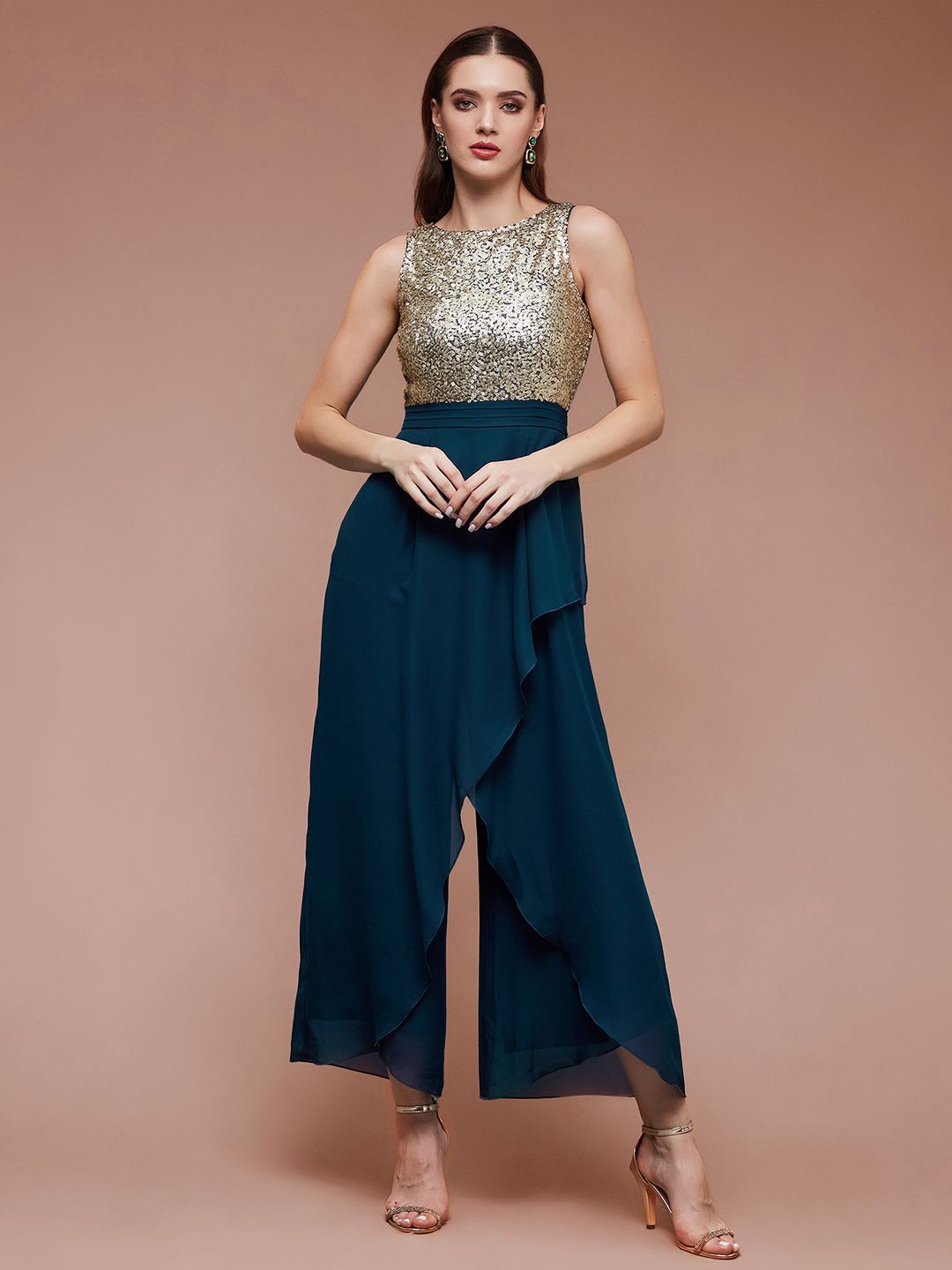 all about you Women Round Neck Jumpsuit with Embellished-picture-17