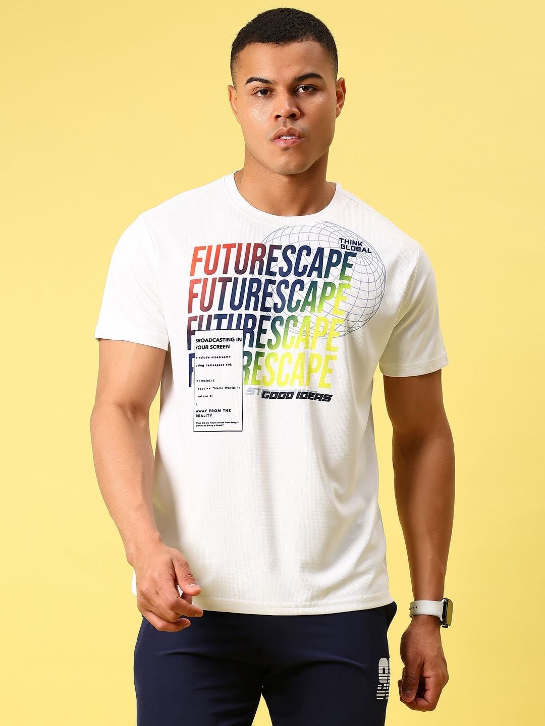 V-Mart Men Typography Printed Round Neck T-shirt-picture-27