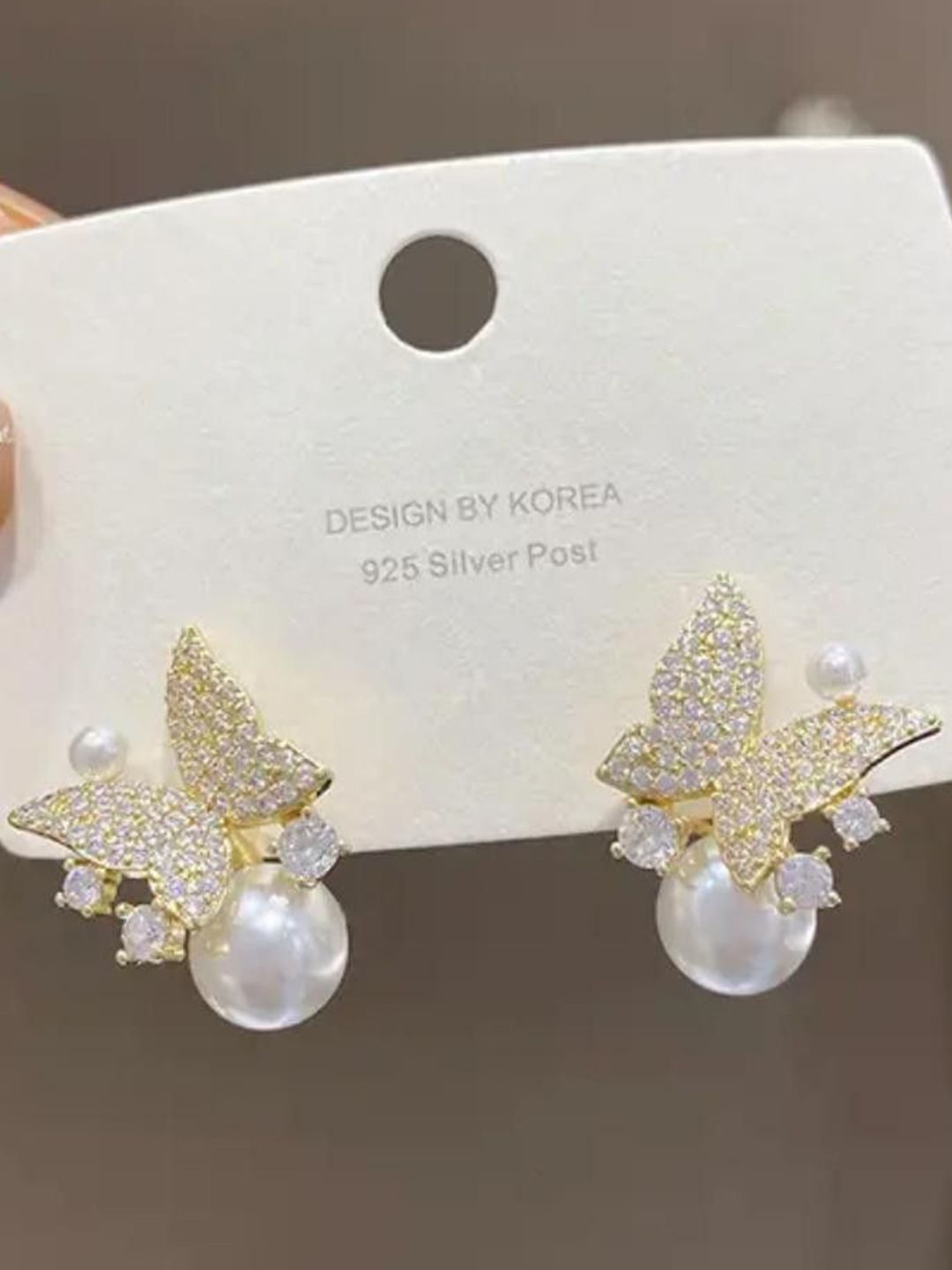 SZN Artificial Stones Studded & Beads Beaded Contemporary Korean Drop Earrings-picture-15