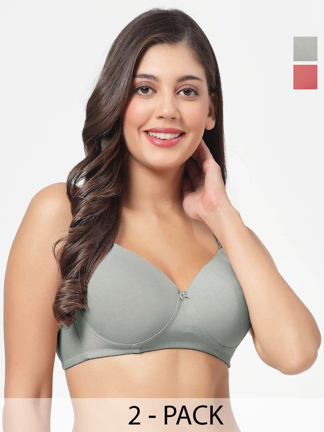 SHYAM SONS FLAIR Women Pack of 2 Bra Full Coverage Lightly Padded-picture-33