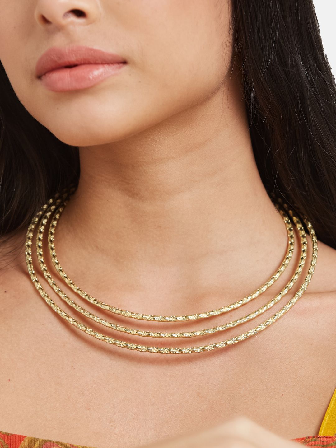 ATIBELLE Set Of 2 Gold-Plated Necklace