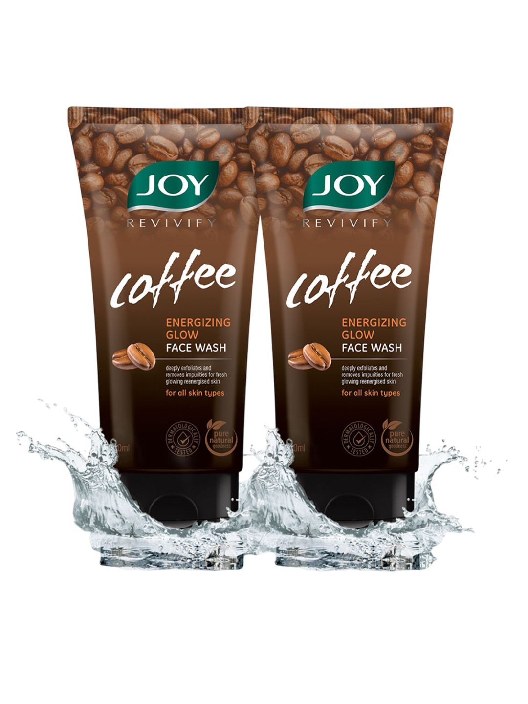 Joy Set Of 2 Deep Exfoliation & Energized Glow Coffee Face Wash- 150 ml Each-image-14