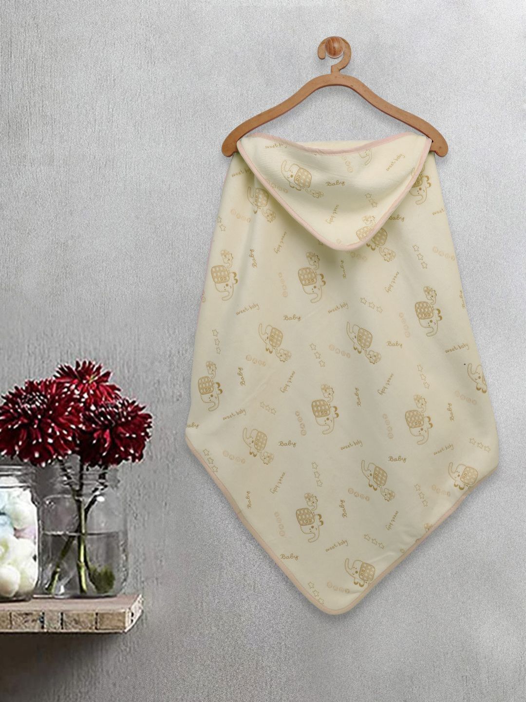 Myntra Elegant Homes Kids Yellow & Brown Printed Cotton 420 GSM Bath Towel-picture-25