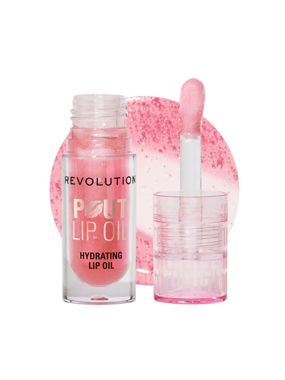 Makeup Revolution London Pout Hydrating Lip Oil With Vitamin E - 3 ml - Glam Pink Shimmer-image-33