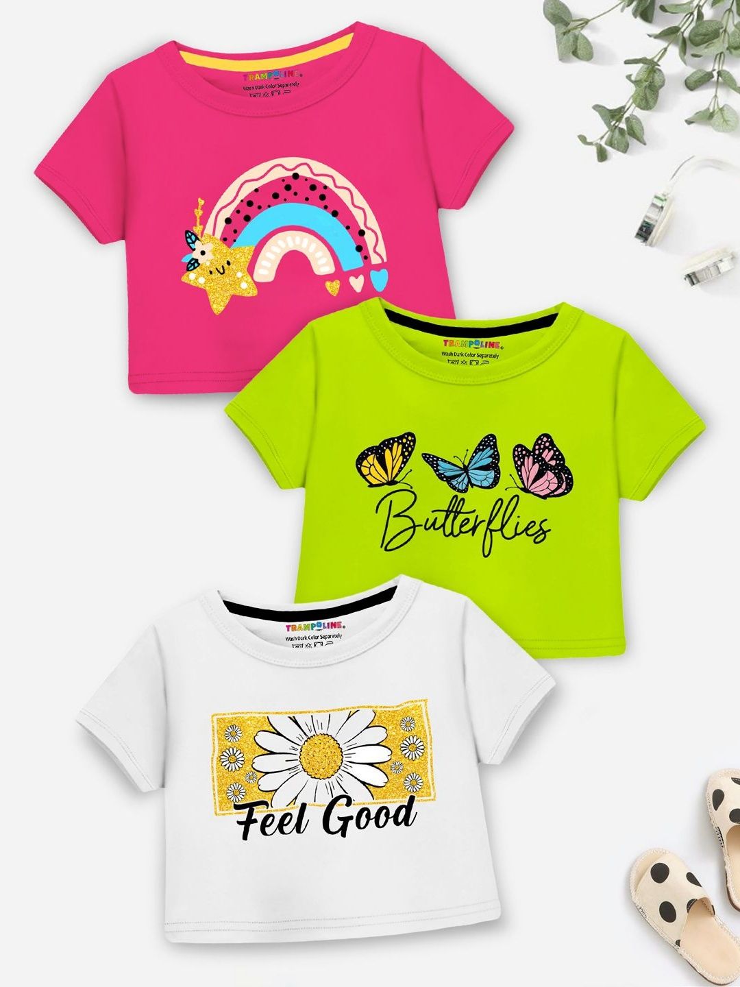 YK X Trampoline Girls 3 Printed Applique T-shirt-picture-27