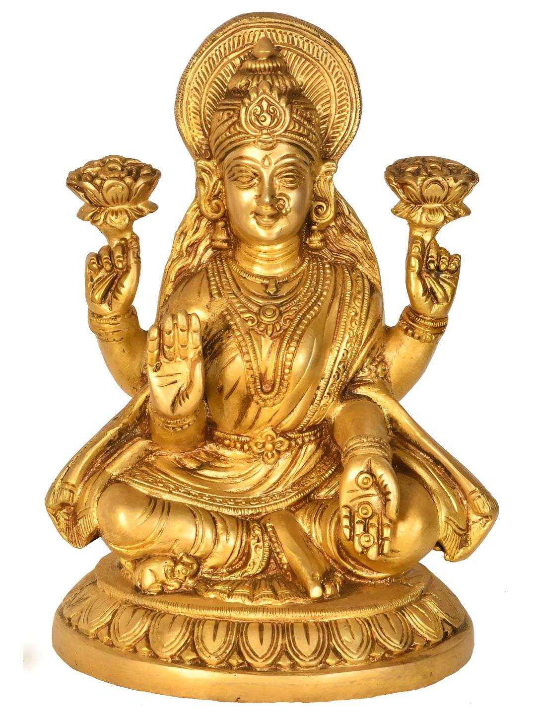 Exotic India Gold-Toned Religious Figurine Showpiece-picture-31