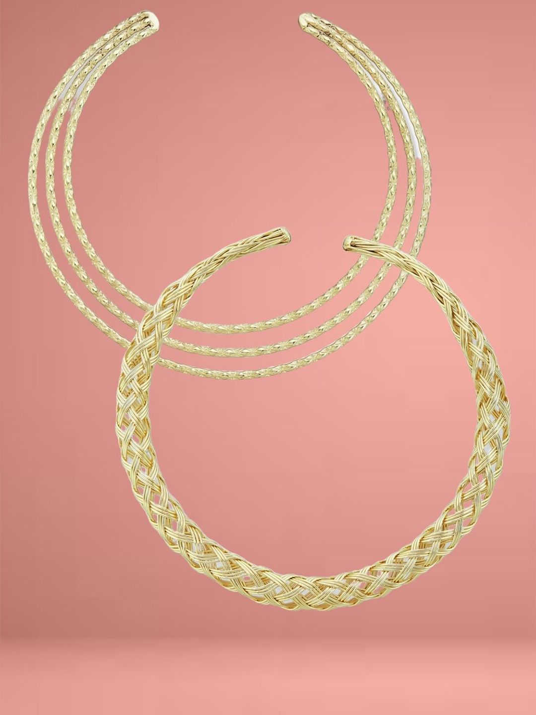ATIBELLE Set Of 2 Gold-Plated Necklace