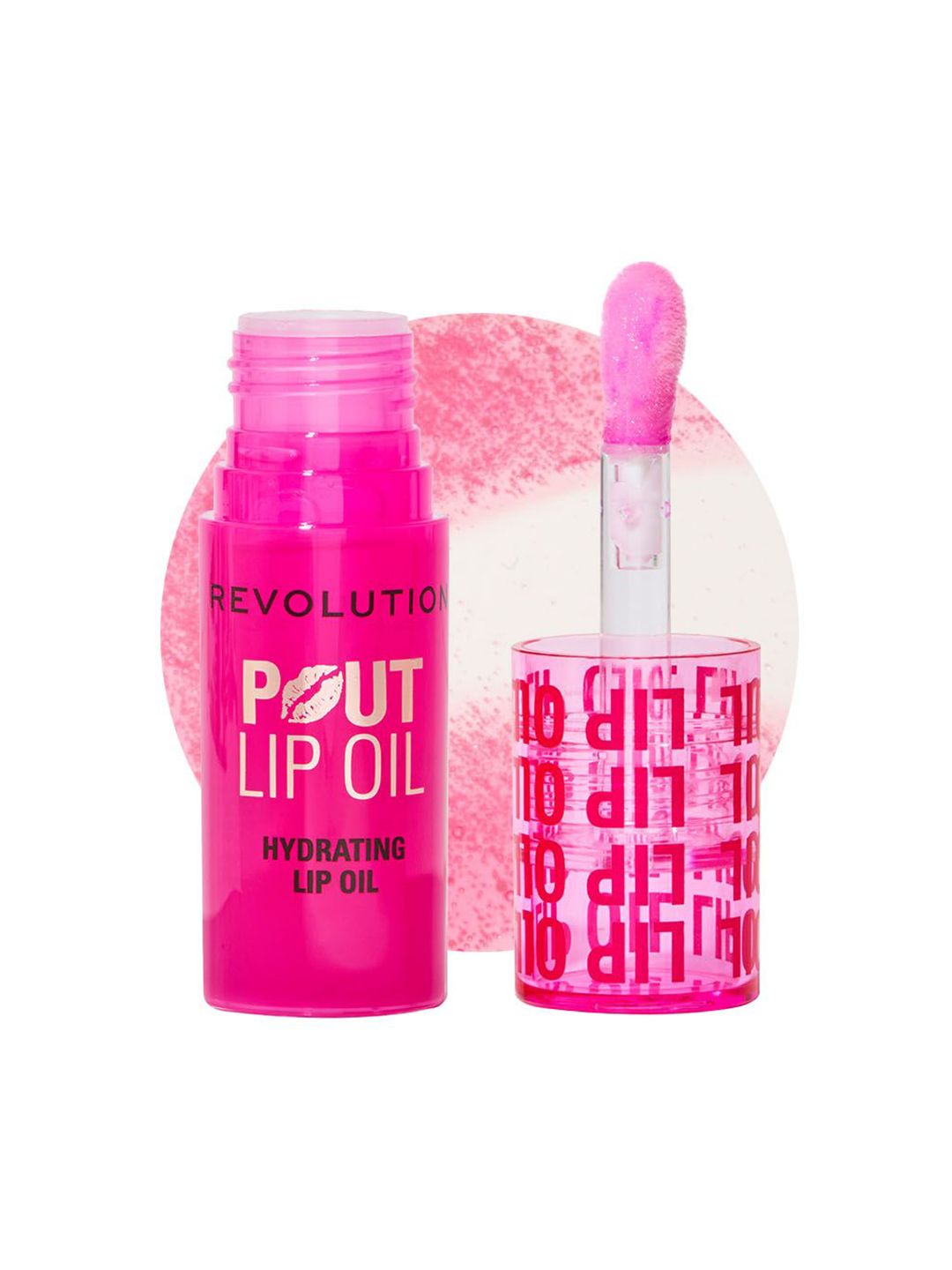Makeup Revolution London Pout Hydrating Lip Oil With Vitamin E - 3 ml - Raspberry Pink-image-33