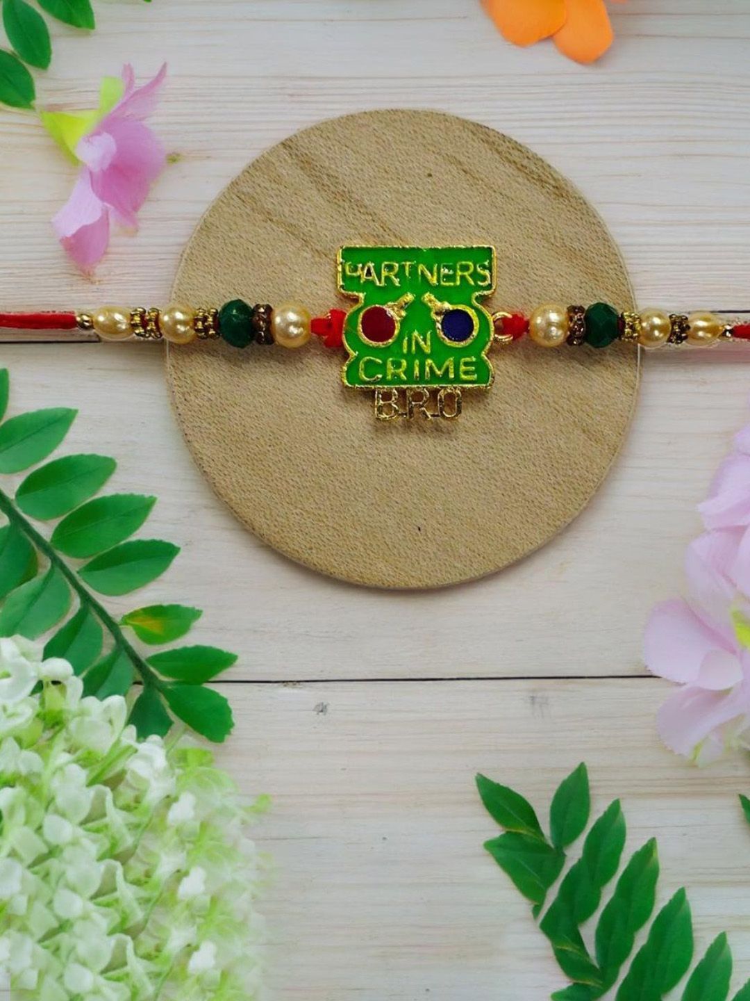 Ziory Beaded Partners in Crime Bro Thread Rakhi-picture-18