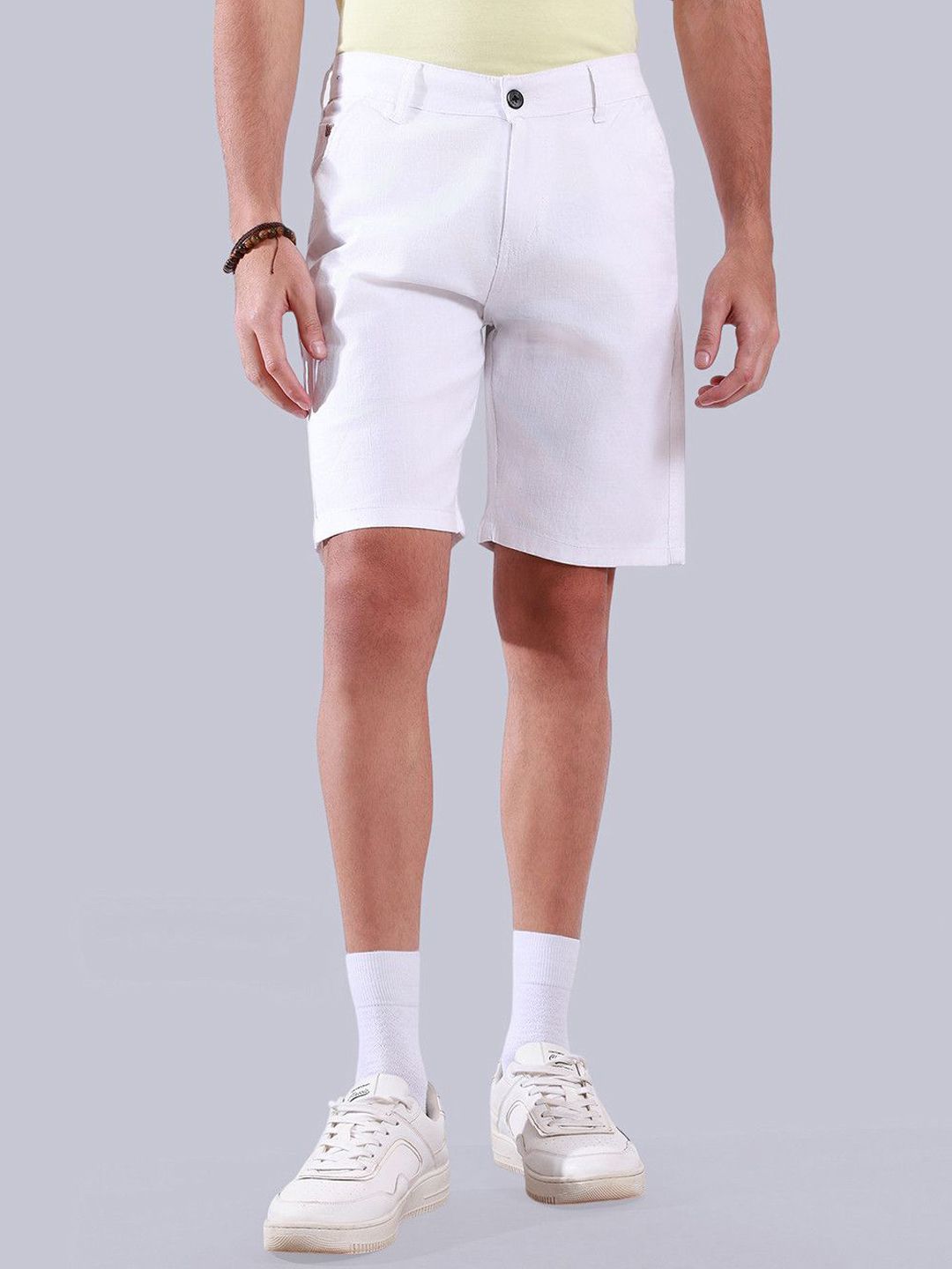 Hence Men Linen Mid-Rise Chino Shorts-picture-29