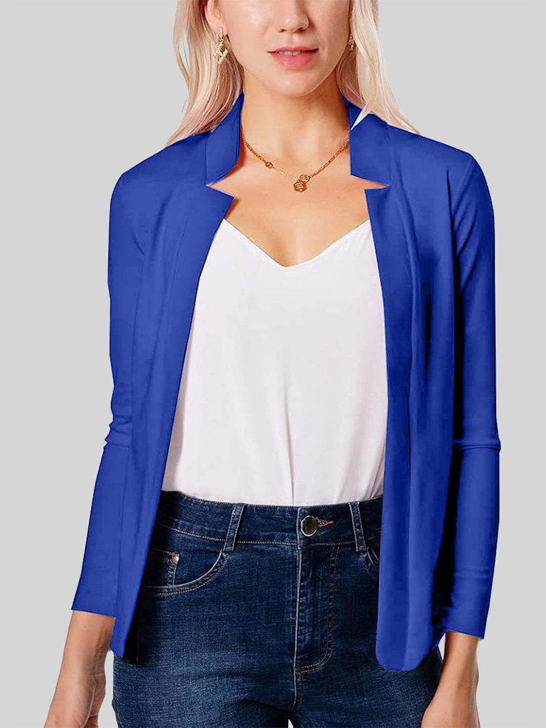 LULU & SKY V-Neck Long Sleeves Shrug-picture-18