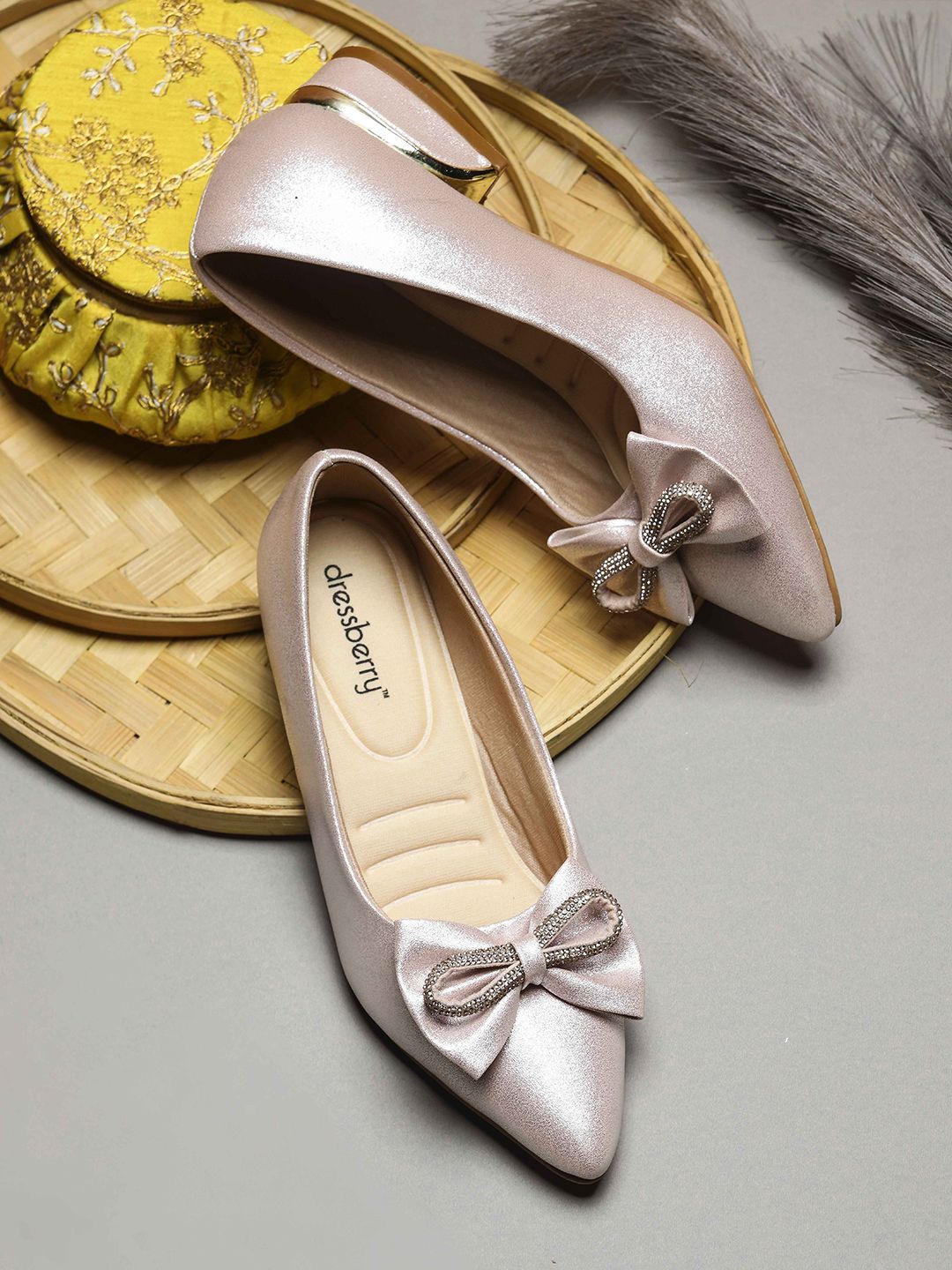 DressBerry Women Party Block Pumps with Bows-image-38