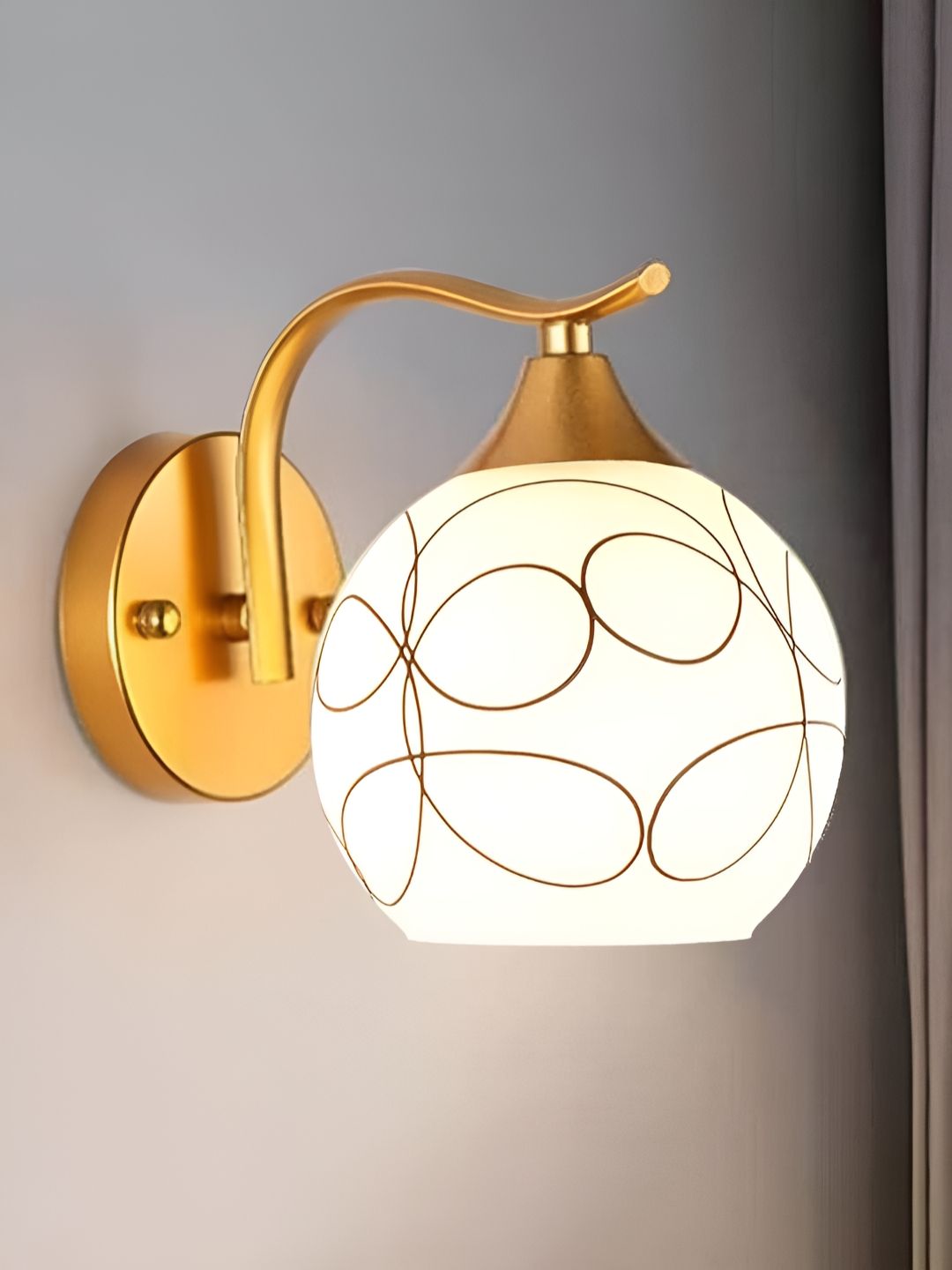 BrightLyt Gold-Toned Metal Wall Lamp-picture-35