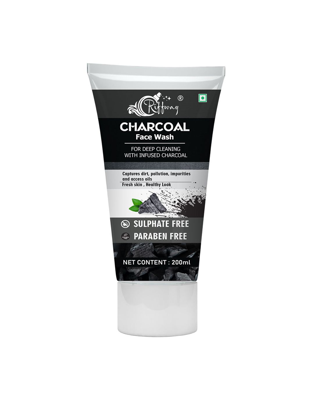riffway Charcoal Face Wash For Deep Cleanser - 200 ml-picture-12