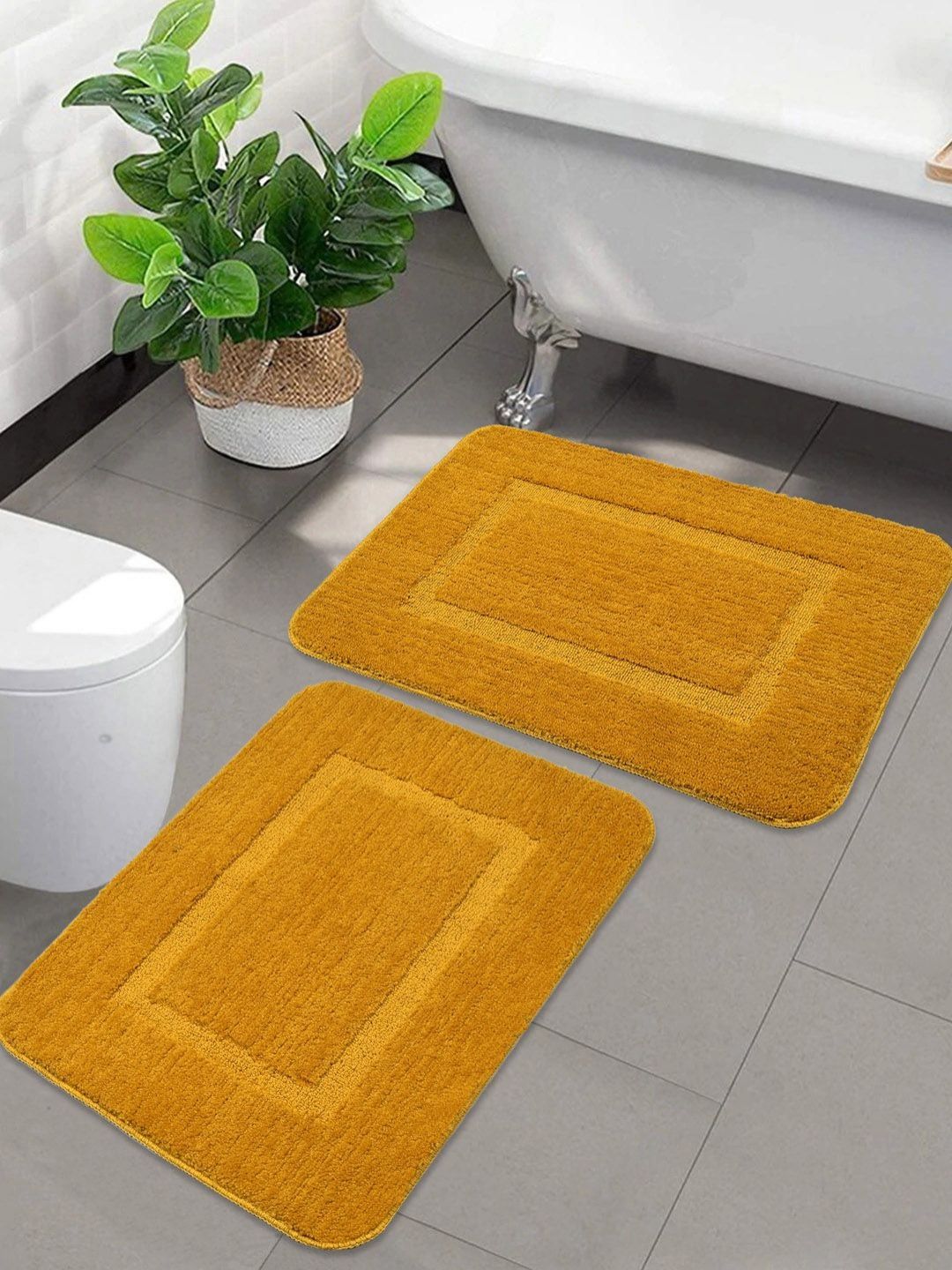 Saral Home 2-Pcs 1450 GSM Microfiber Bath Rugs-picture-24
