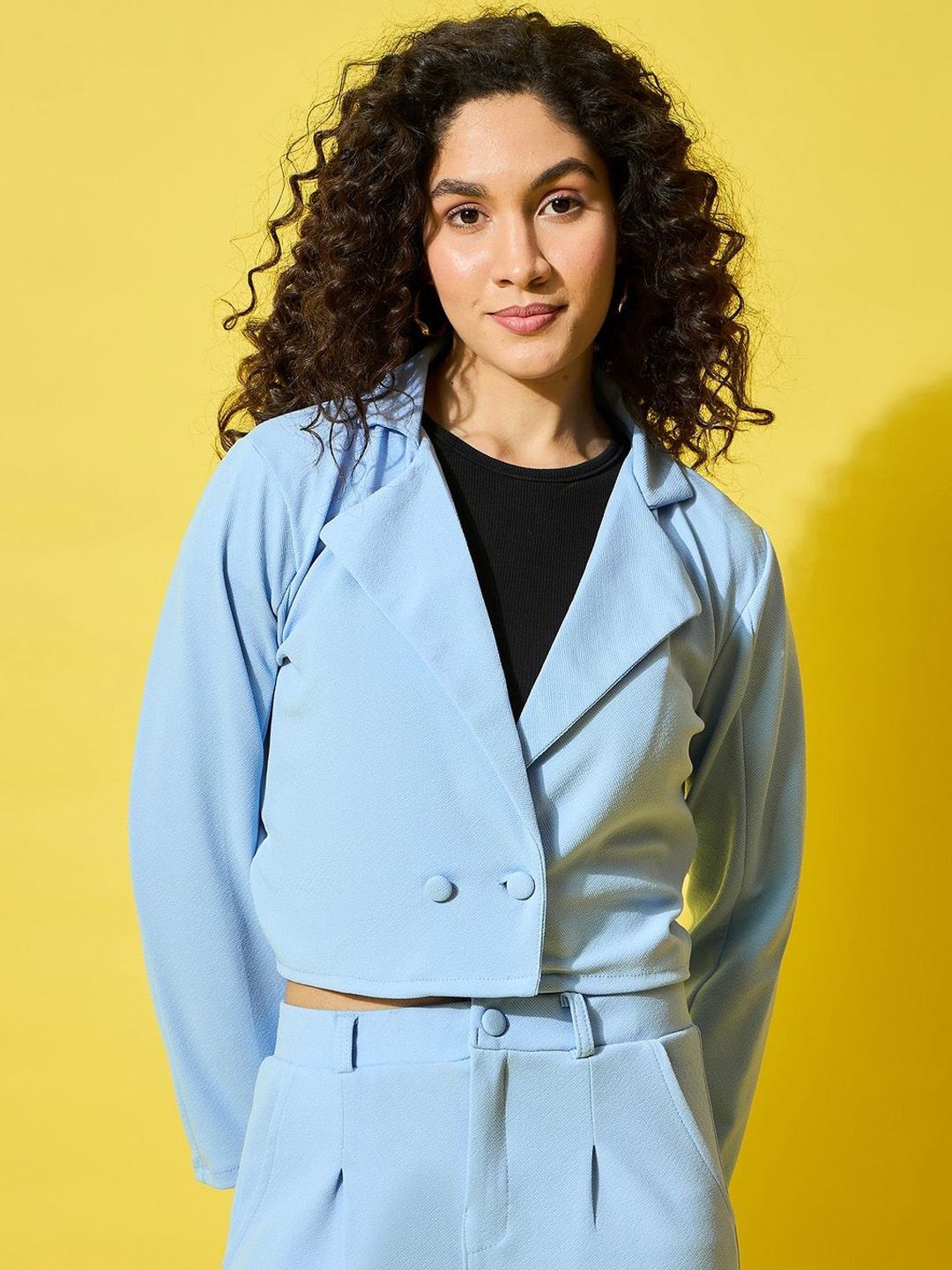 QIOA Crop Casual Blazer-picture-8