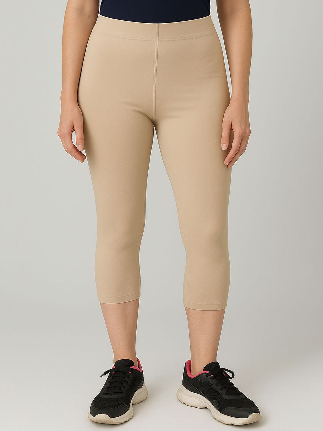 LYCOT Women Skinny Fit Mid Rise Swim Capris-image-11
