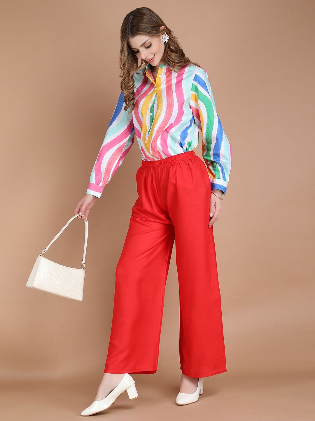 michael kovlin Women Plus Size Rayon Wide Leg Palazzo-picture-49