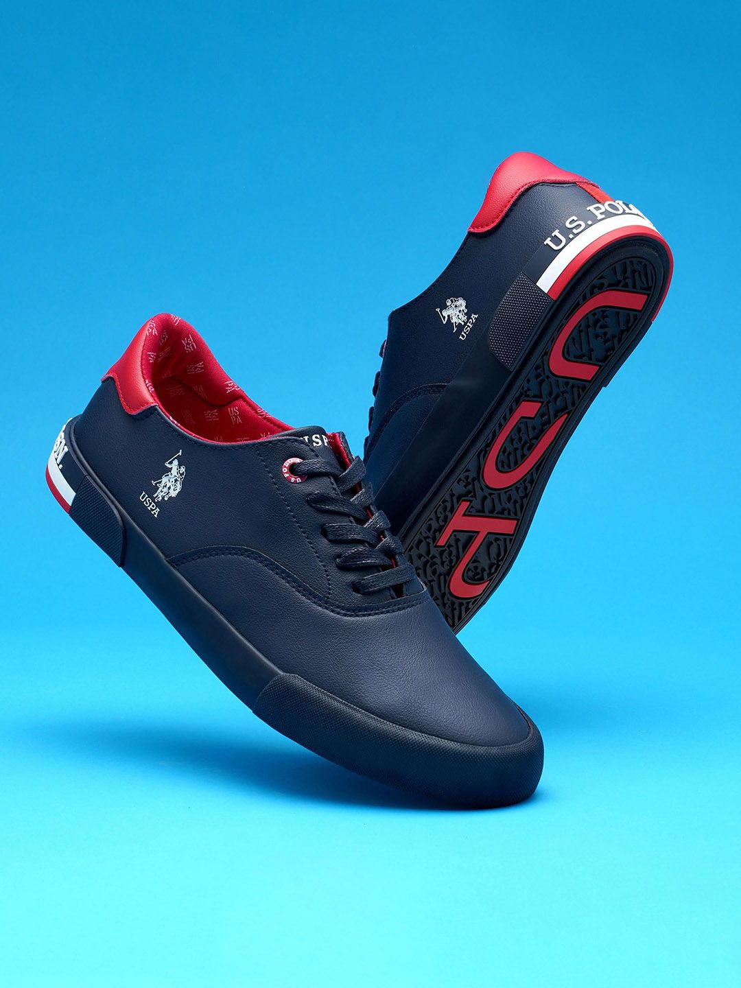 u.s. polo assn. U.S. Polo Assn Men PU Sneakers-picture-10