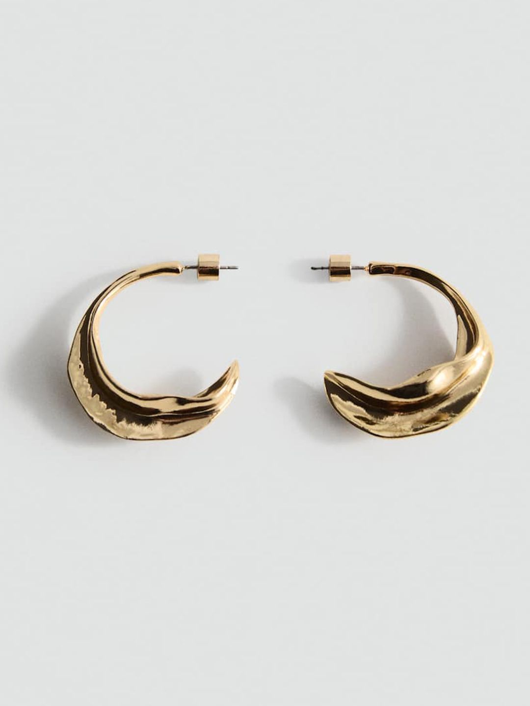 MANGO Contemporary Half Hoop Earrings-picture-10