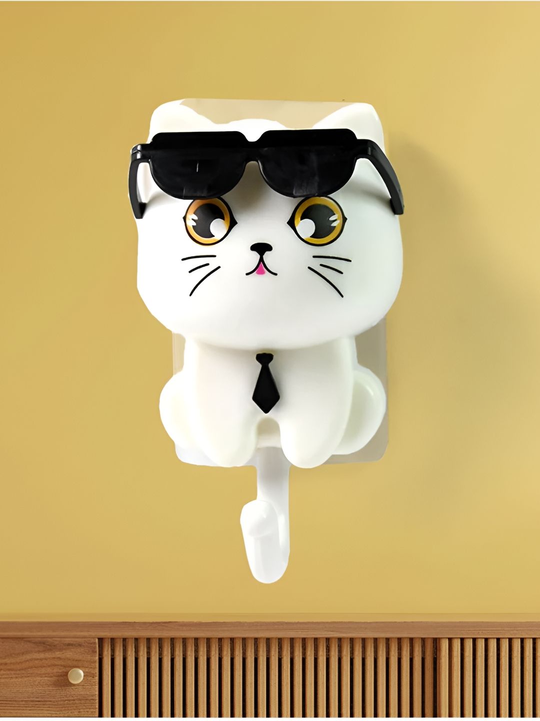 DeoDap Cat With Sunglasses Key Hook-picture-57