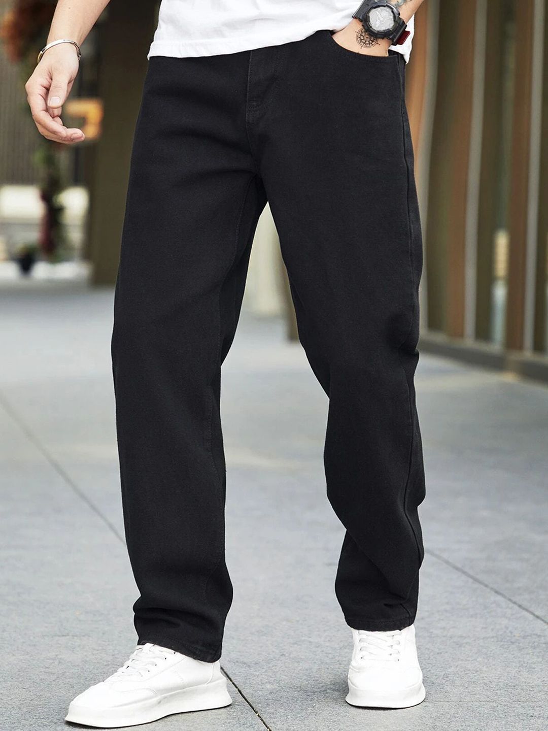 FUDE PRIDE Men Mid-Rise Stretchable Jeans-image-8