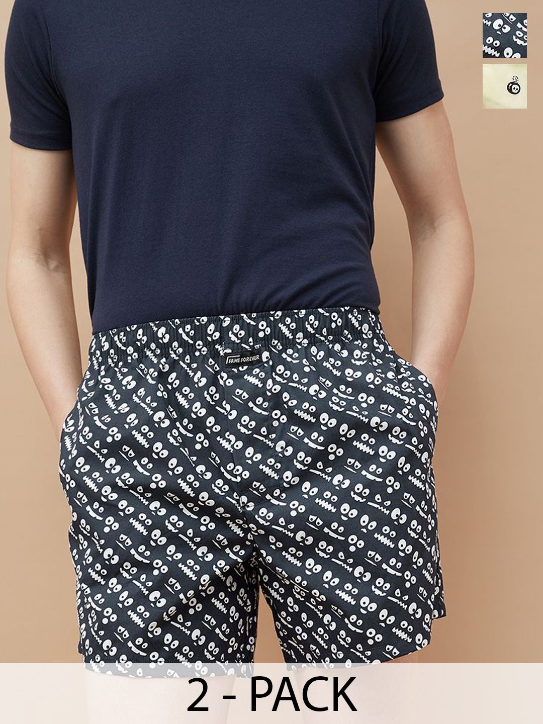 Fame Forever by Lifestyle Pack Of 2 Printed Cotton Boxers 1000015245974-MULTI-picture-15