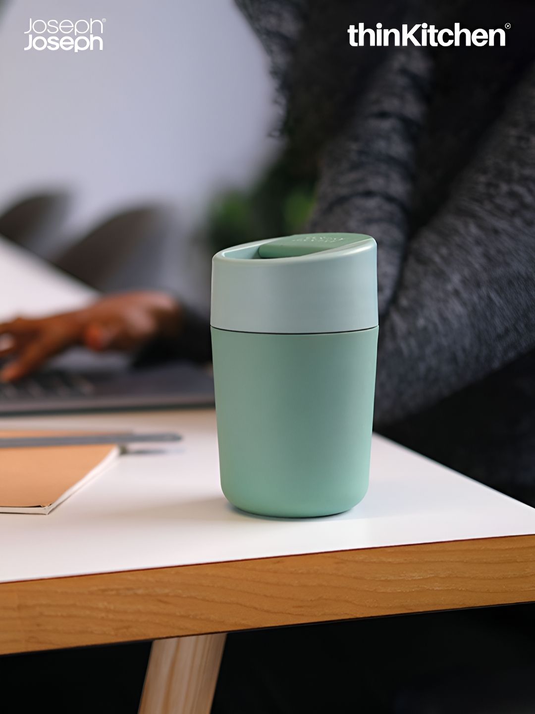 Joseph Joseph Green Dishwasher Safe Matte Mug-image-36
