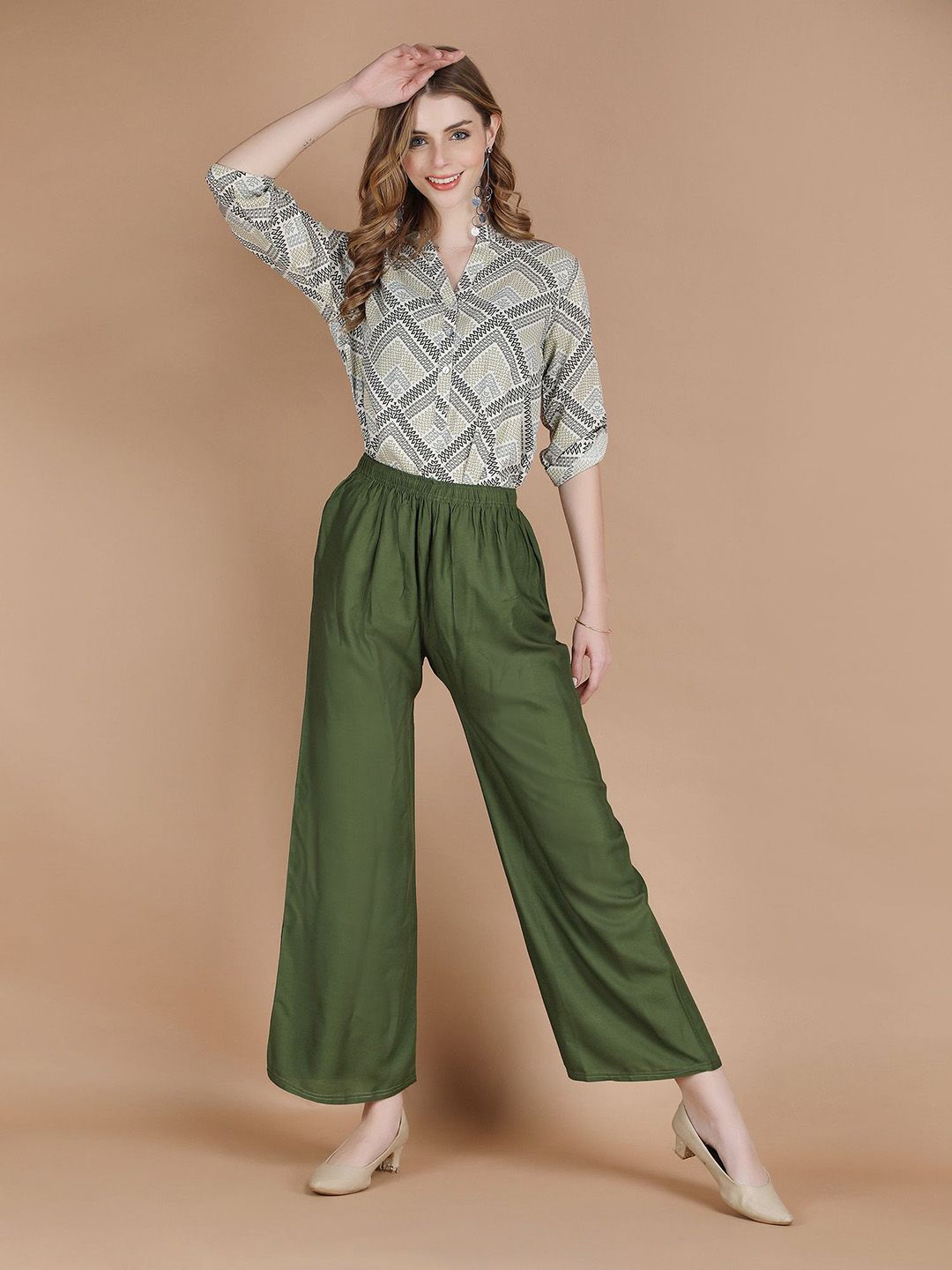 michael kovlin Women Plus Size Rayon Wide Leg Palazzo-picture-26