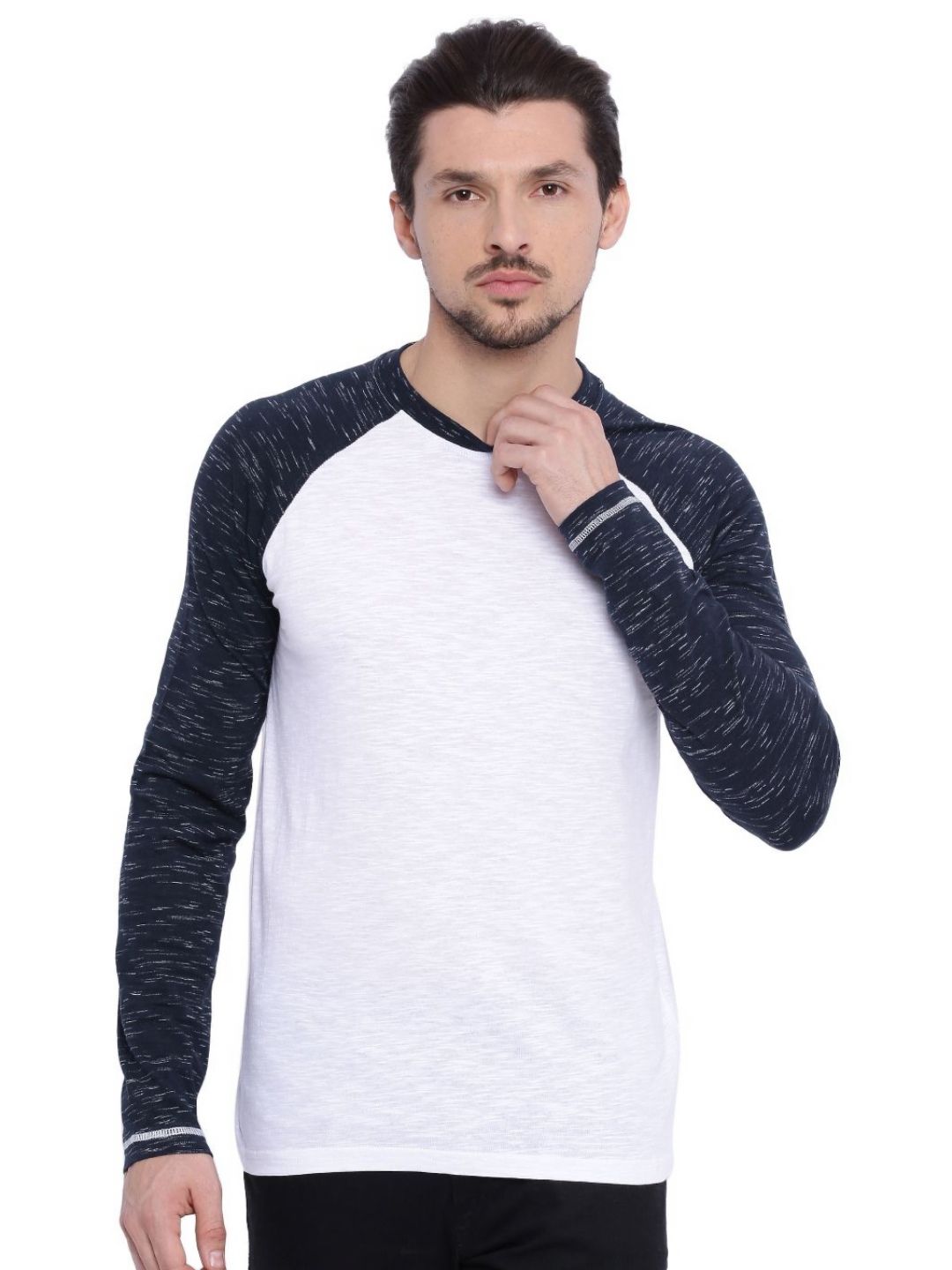 ARISE Men Colourblocked Round Neck Cotton T-shirt-picture-25