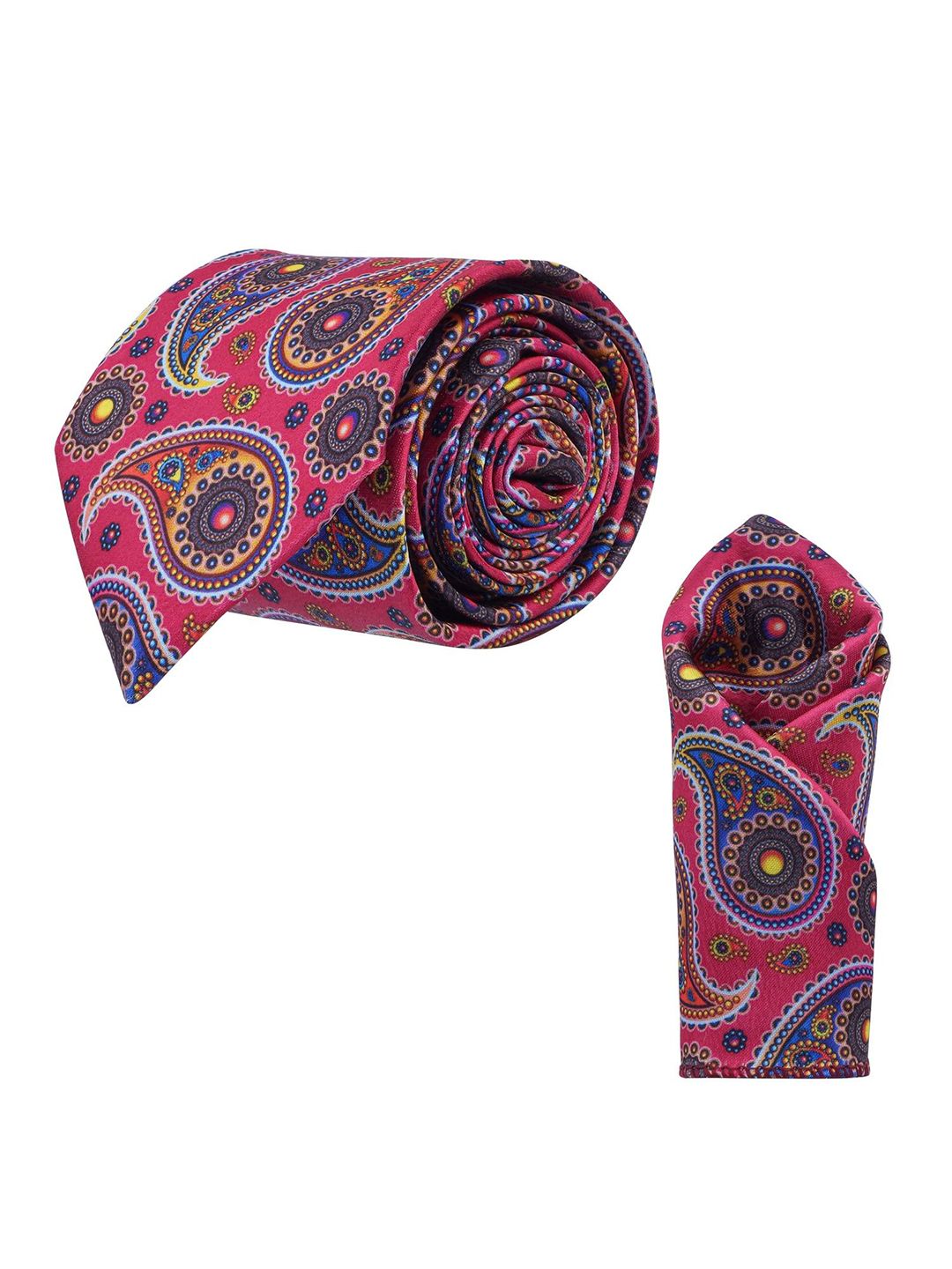 CALIXTO Men Printed Ascot Tie-picture-36