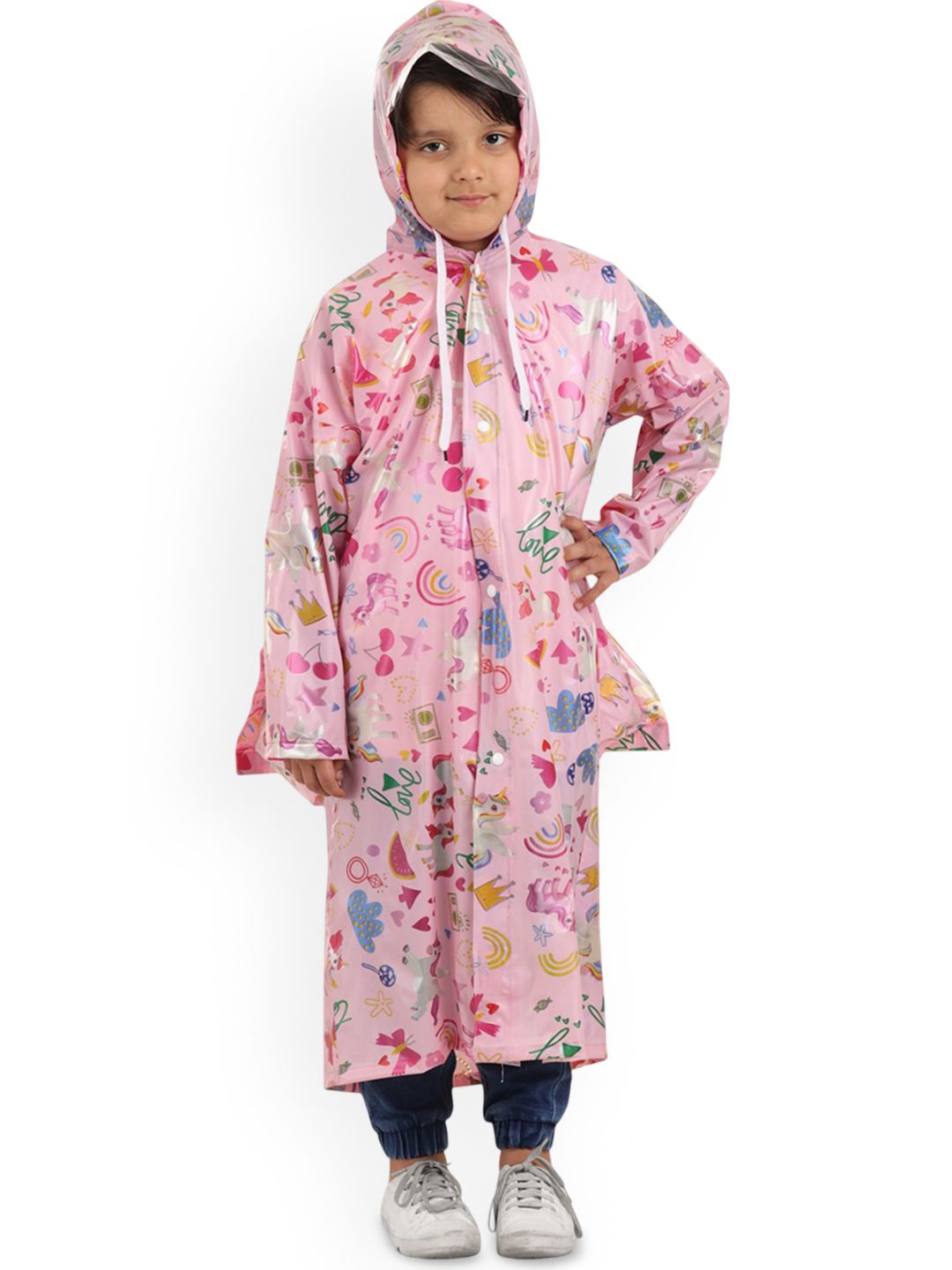 REXBURG Kids Printed Waterproof Rain Jacket-picture-35