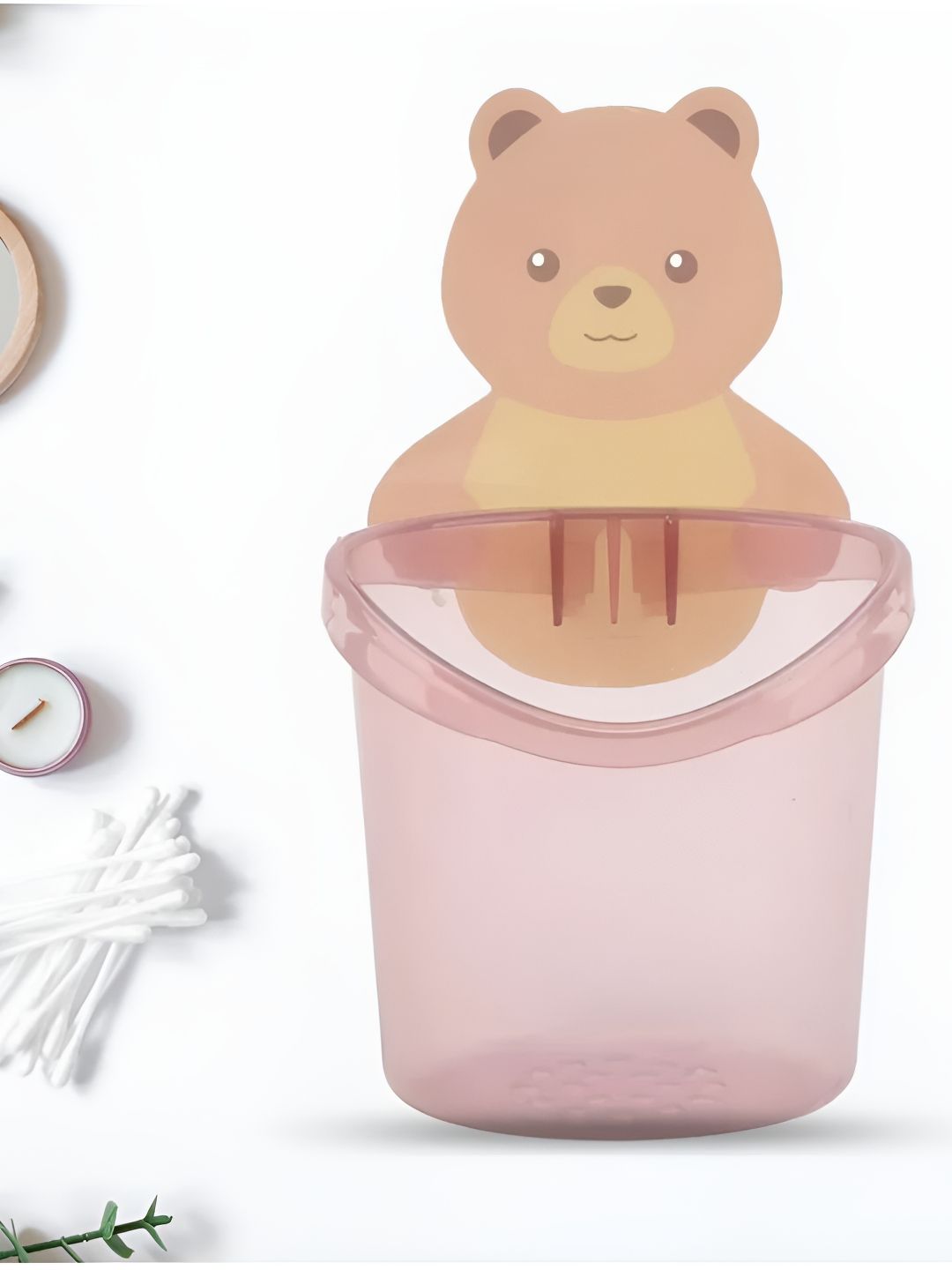 DeoDap Multipurpose Teddy Bear Wall Toothbrush Holder-picture-51