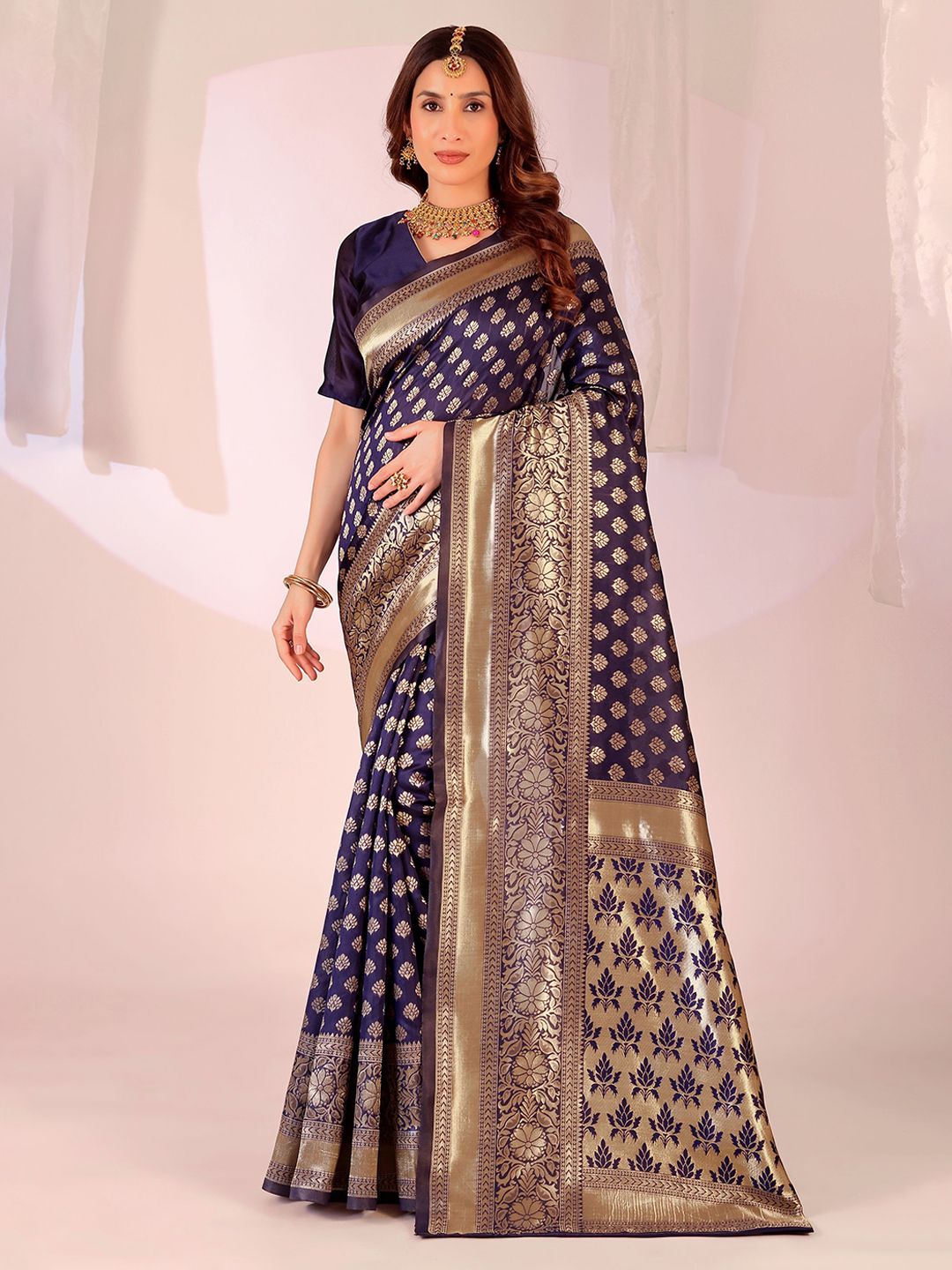 Moda Rapido Woven Design Zari Kanjeevaram Saree-picture-36