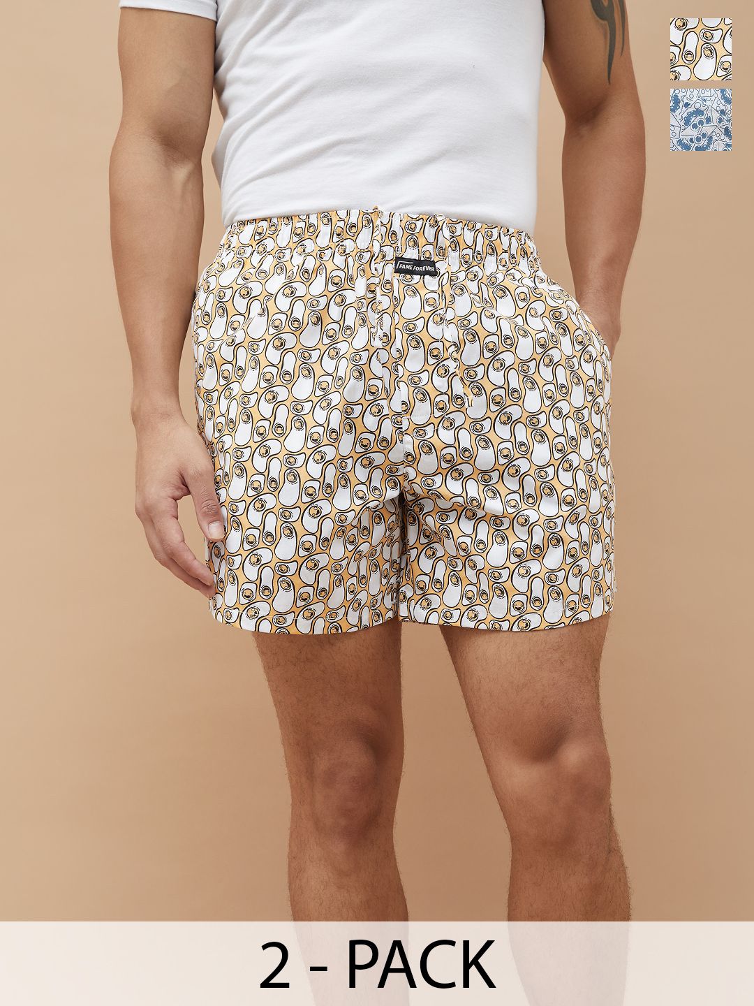 Fame Forever by Lifestyle Pack Of 2 Printed Cotton Boxers 1000015245996-MULTI-picture-27