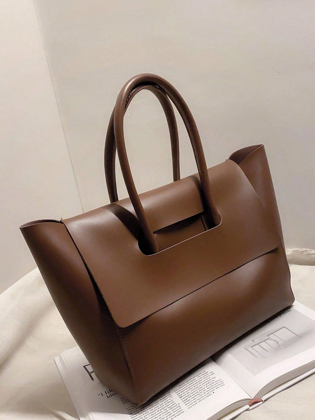 PURPLEHUNT Leather Oversized Bucket Handheld Bag-picture-21