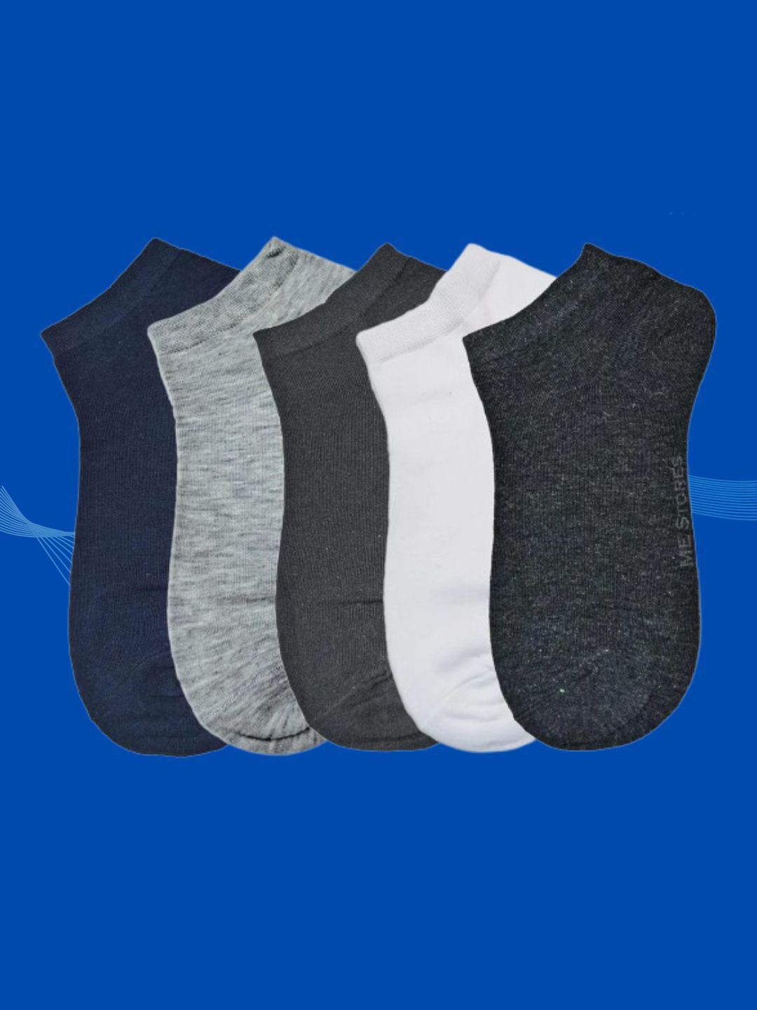 MJE 5-Pcs Ankle-Length Socks-picture-12