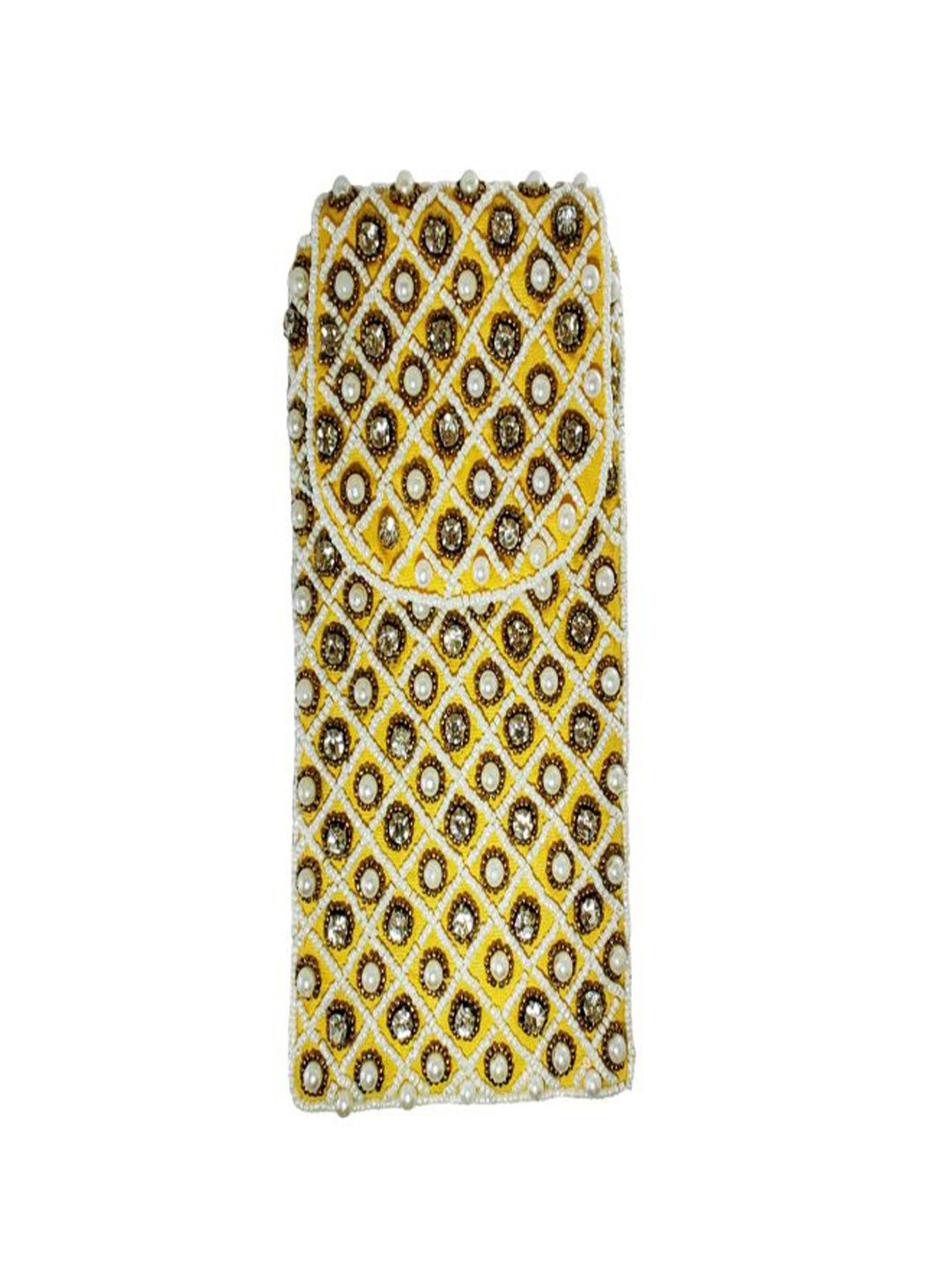 Kaarnis Soy Crystal Saree Lehenga Mobile Pouch-picture-34